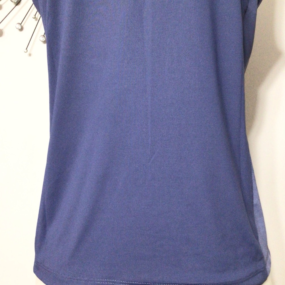 Ahead Women's Sleeveless Blue Golf Shirt - Picture 5 of 11